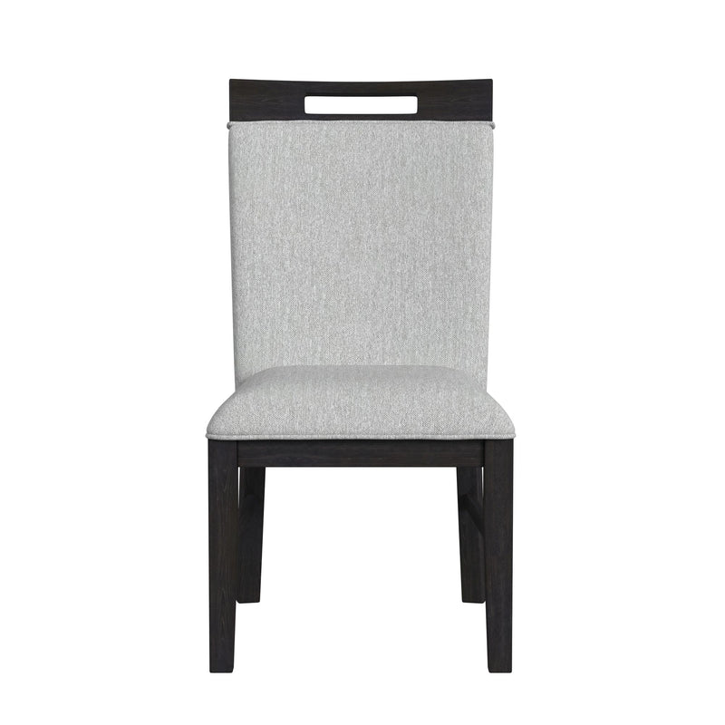 Transcend Side Chair with Light Grey Fabric in Charcoal (2 Per Carton)