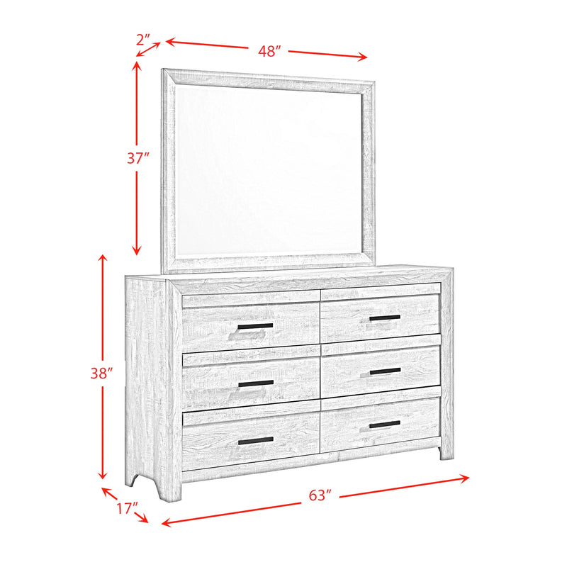 Ellen Panel Bedroom Set in White