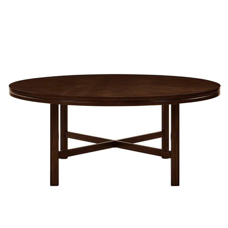 Steve Silver Hartford Round Dining Table in Espresso