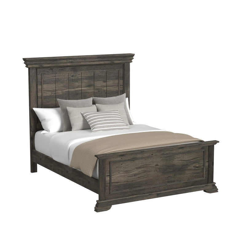 Park Ridge Panel Bed in Charcoal
