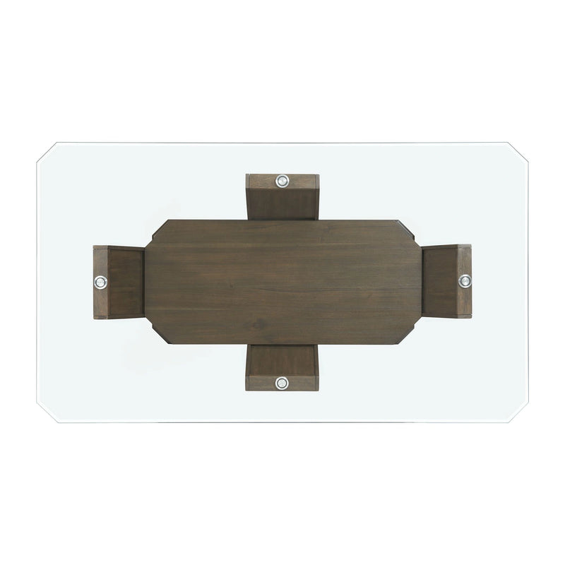 Dapper Rectangular Counter Dining 5PC Set-Table and Four Chairs