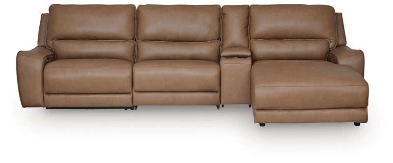 Silverbrooke Reclining Sectional with Chaise and Storage Console
