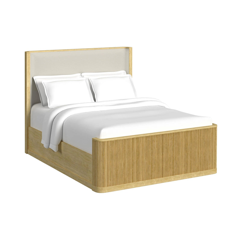 Sylvie UPH Bedroom Set with 2 Nightstands