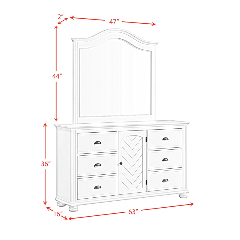 Kona Panel Bedroom Set in White