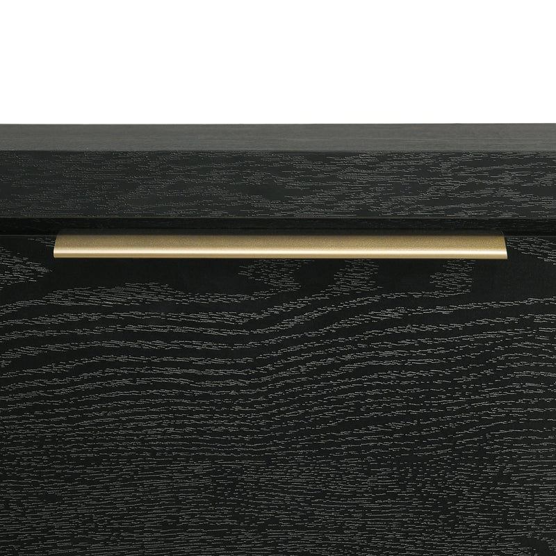 South Bend Dresser and Mirror Set in Black