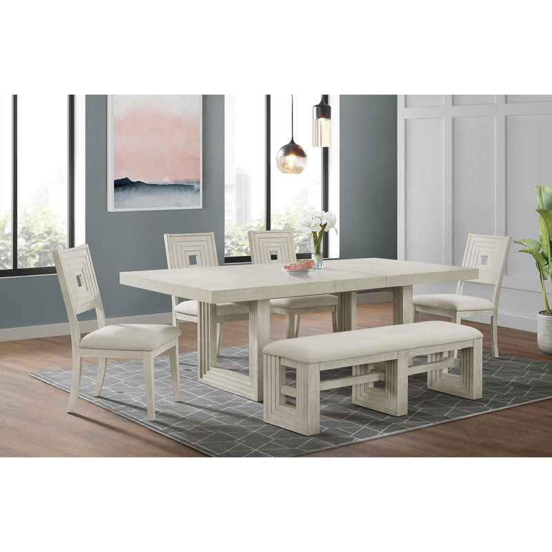 Avalanche Dining Set in Antique White