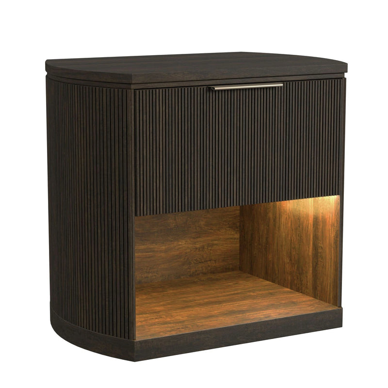 Sylvie Wall Bed Bedroom Set in Dark Brown