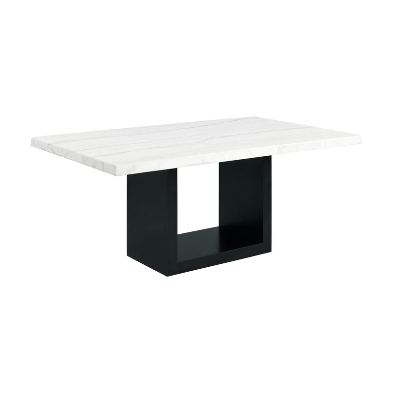 Valentino White 5PC Dining Set-Table & Four Chairs