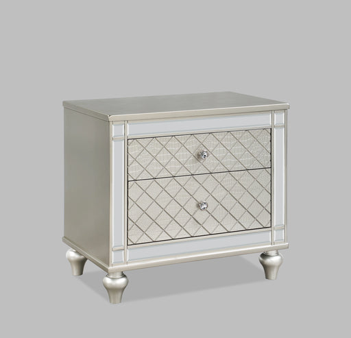 Crown Mark Furniture Cristian 2 Drawer Nightstand in Beige image