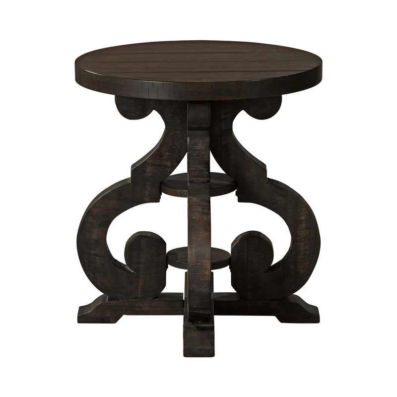 Stone Occasional Side Table With PU Base