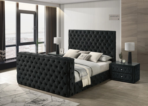 Josephine King Bed W TV Lift Black image