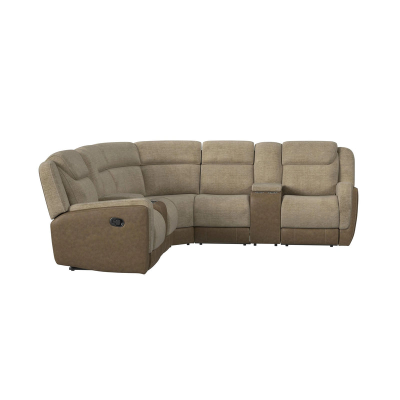 Hornet 3PC Sectional Set with Console and 2 Recliners