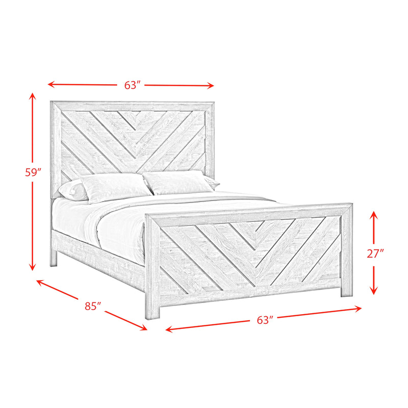 Ellen Panel Bedroom Set in White