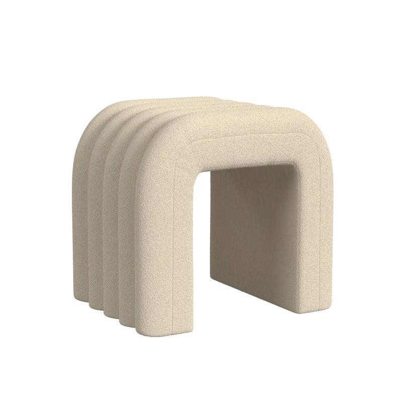 Seqouia Bench With 2 Stools in Ching Cream