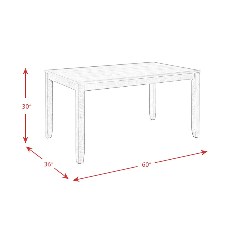 Brock 60"" 7 Pc Dining Set