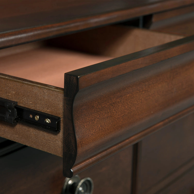 Cameron Cherry Sleigh Bedroom Set