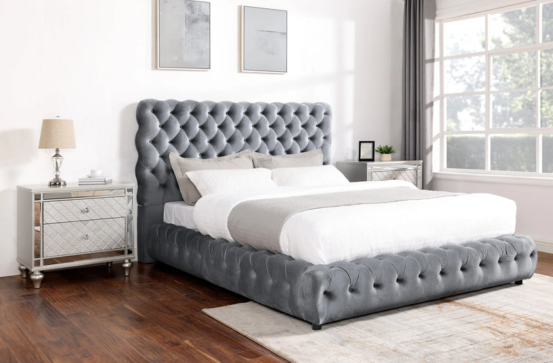 Flory Bed Grey image
