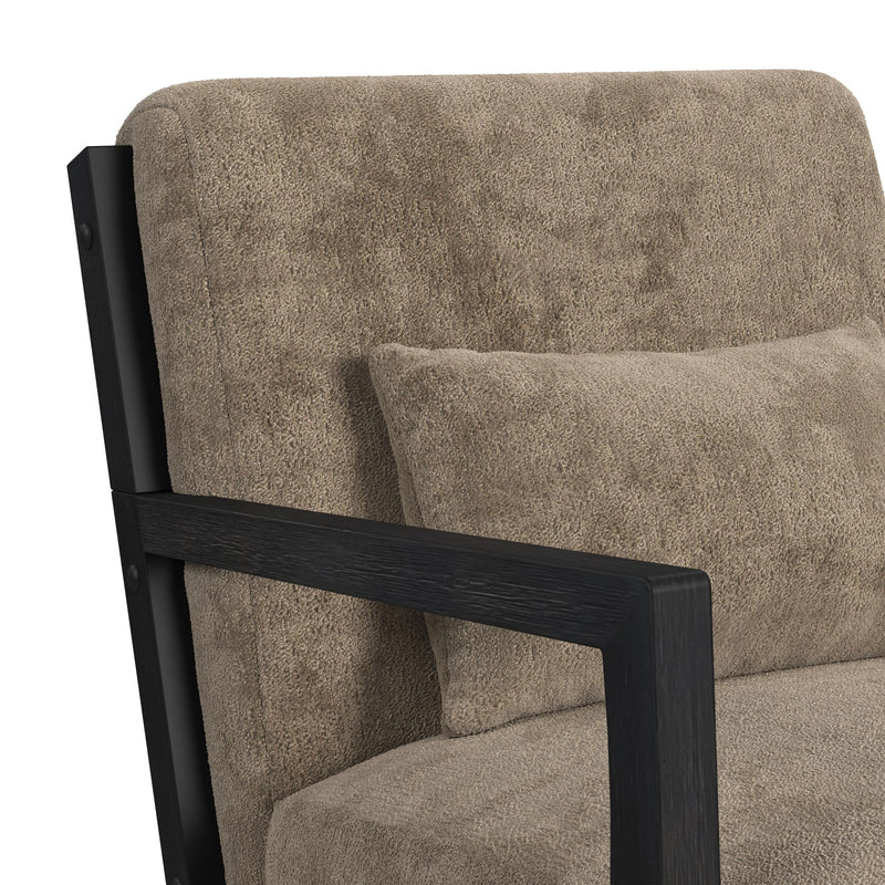 Marina Chair with Kidney Pillow and Brushed Espresso Finish