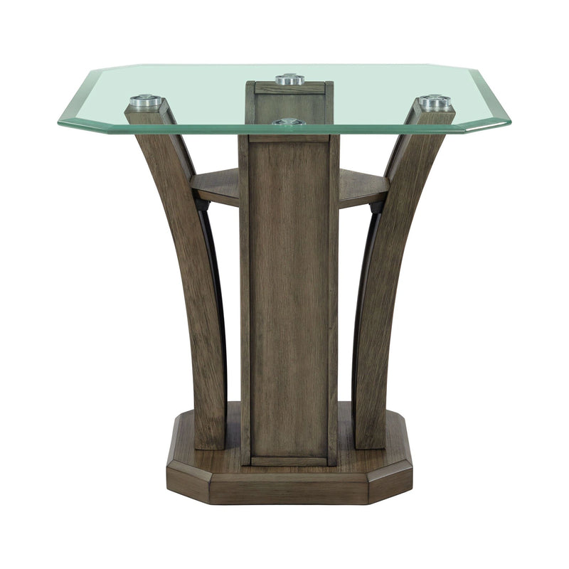 Dapper Square End Table Grey
