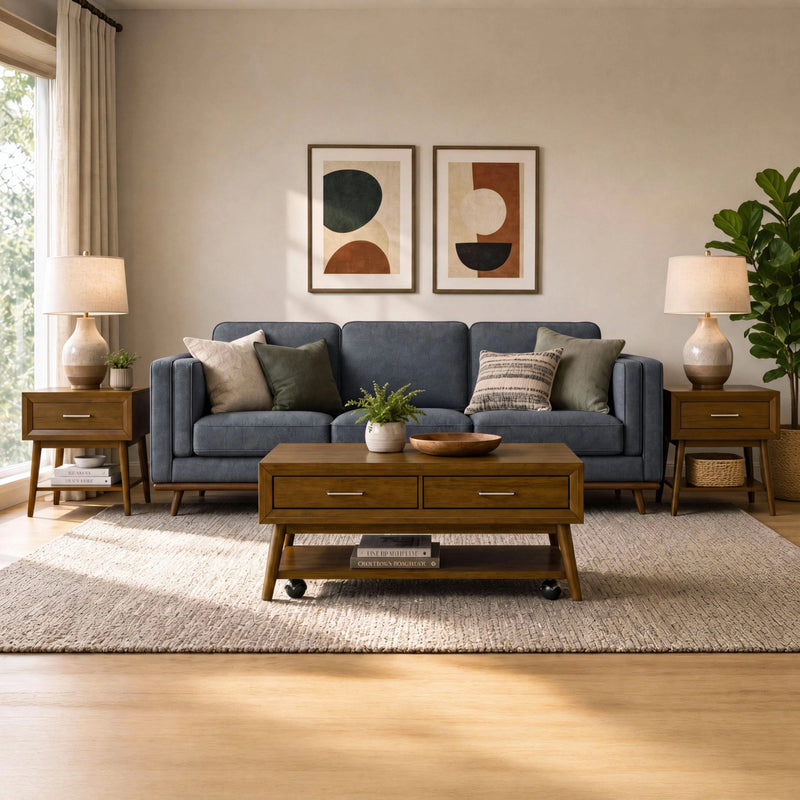 Santa Barbara Occasional Table Set in Walnut