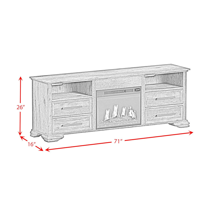 Park Ridge TV Console in Charcoal
