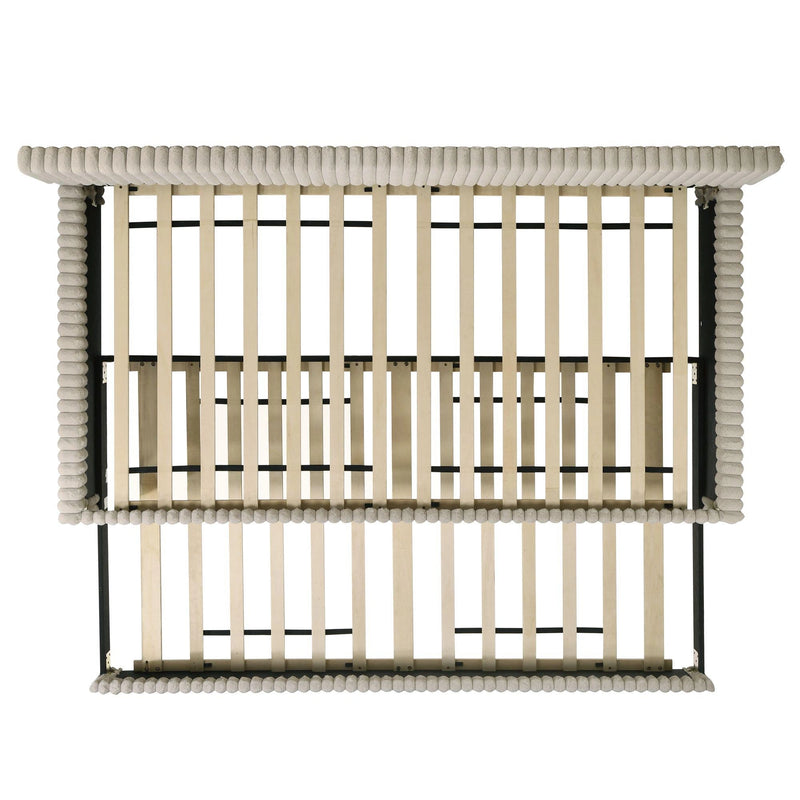 Arden Twin Daybed with Trundle in Corduroy Beige