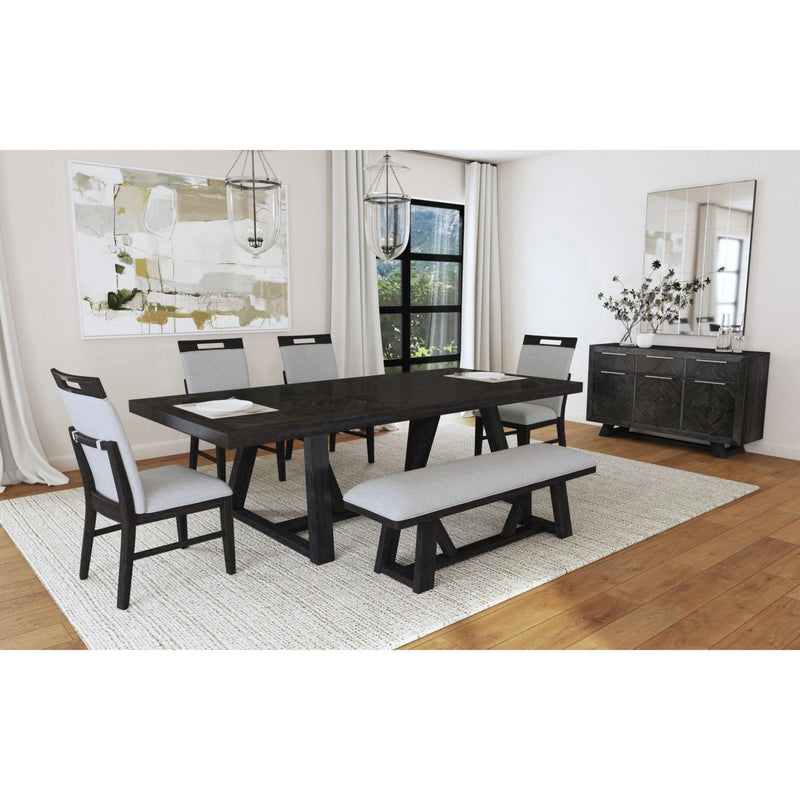 Transcend Dining Set in Charcoal