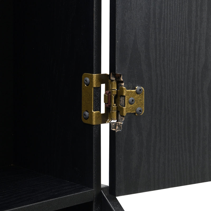 Hurricanes Dartboard Cabinet with Speaker and LED in Black (3A Packing)
