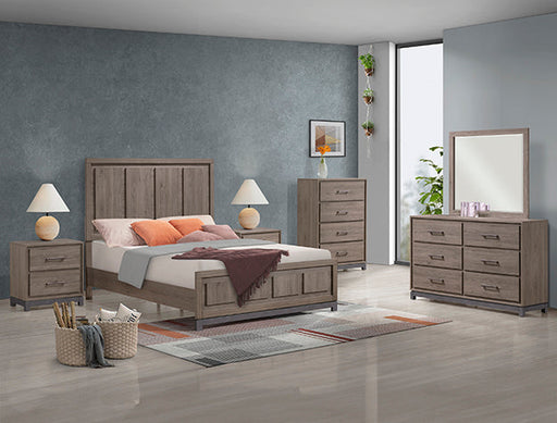 Crown Mark Furniture River 6 Drawer Dresser in Brown image