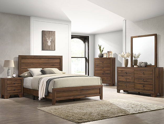 Crown Mark Millie Mirror in Brown Cherry image