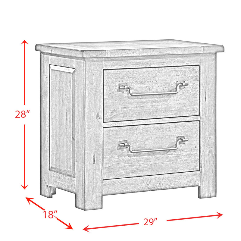 Maverick Panel Bedroom Set in Antique Grey