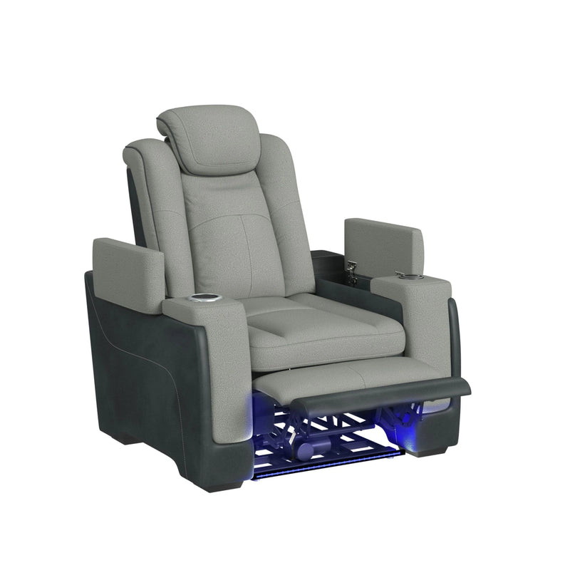 Lantana Power Motion Recliner with Power Headrest, Led, Wireless Charger and Cup Holder
