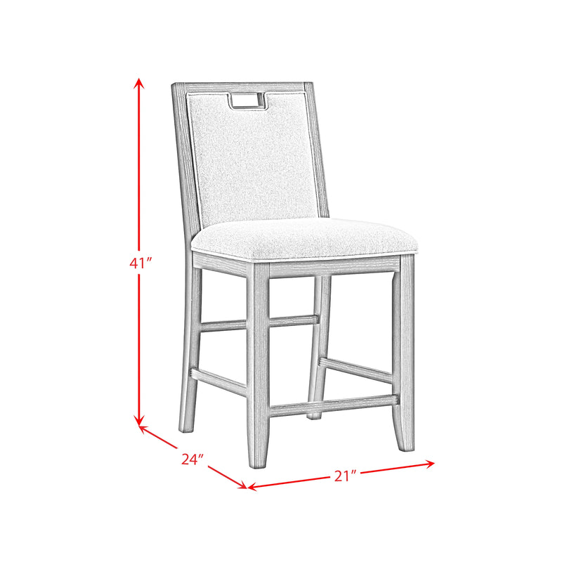 Elodie Counter Height Dining Set in Charcoal