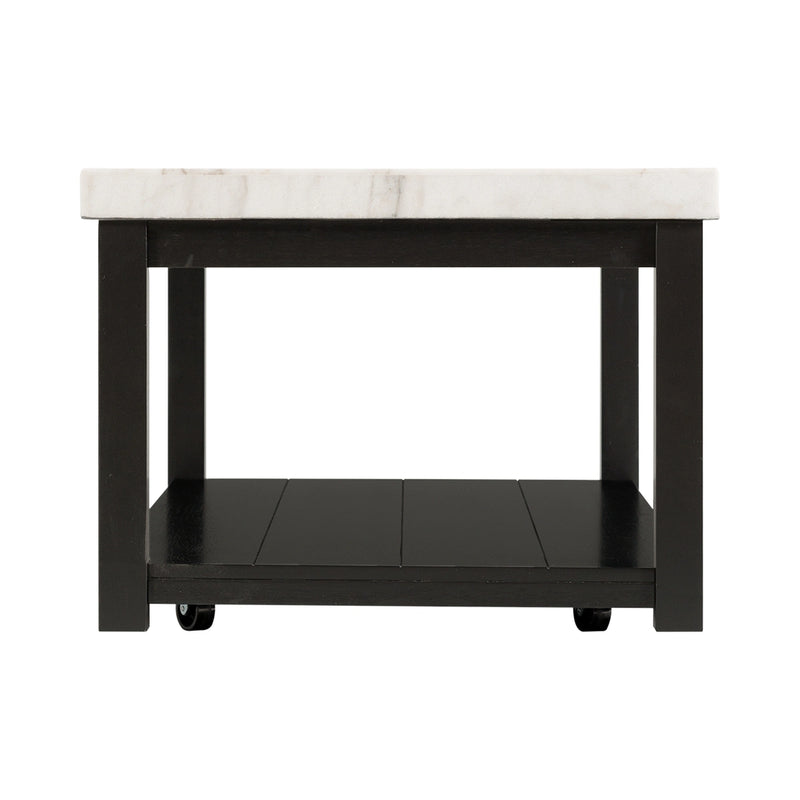 Marcello w/ White Top - Rectangular Coffee Table W/Casters