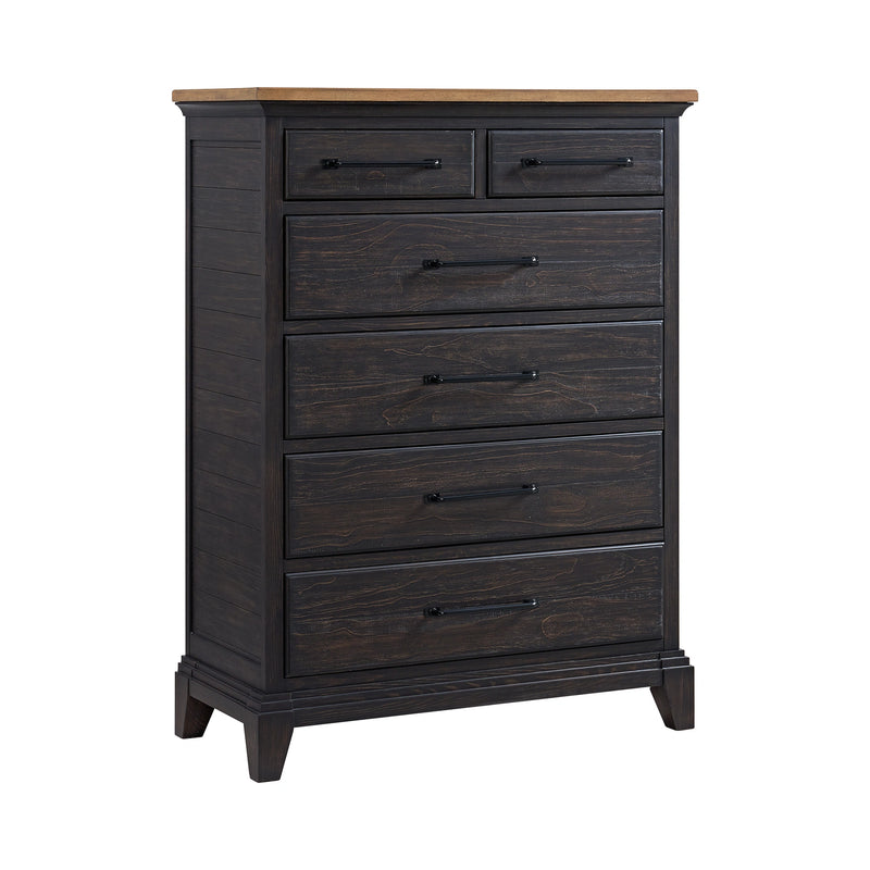 Montrose Storage Bedroom Set in Espresso & Brown