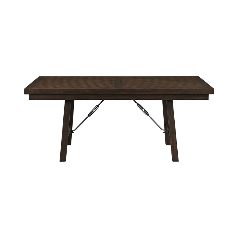Jax 6PC Dining Set (72"" Table + 4 Chairs + Bench) in Cherry