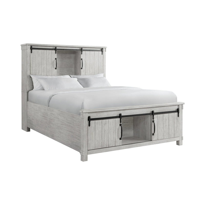 Scott Platform Storage Bedroom Set White Finish