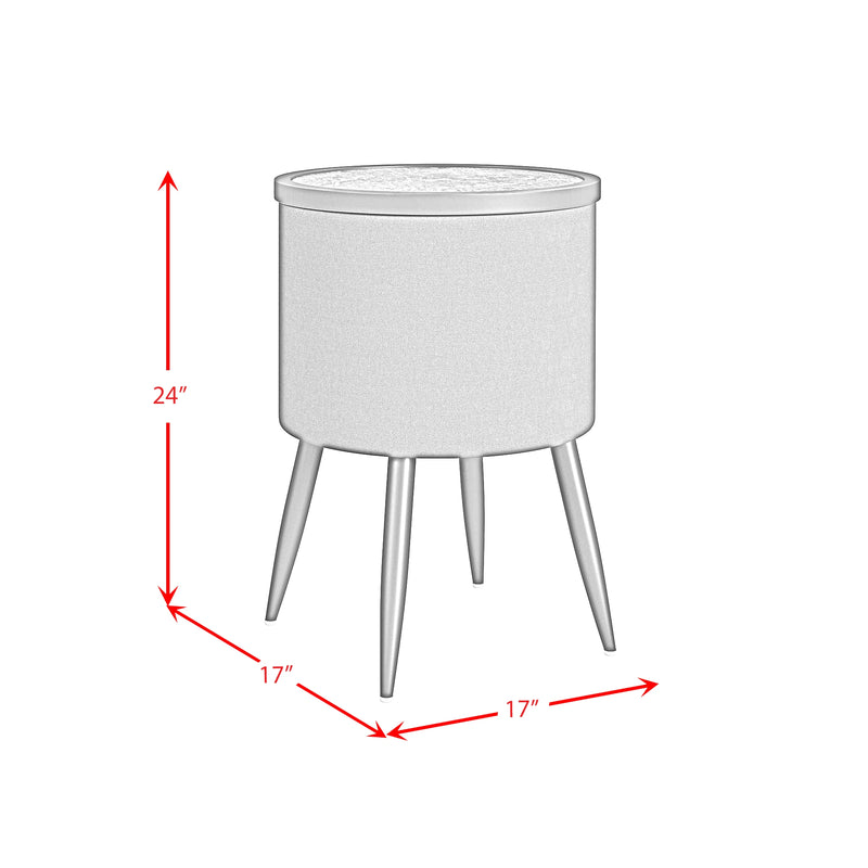 Halo Smart End Table in Black