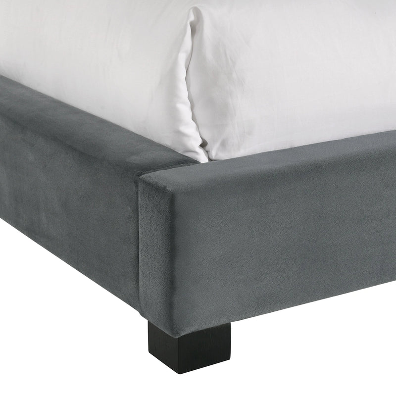 Brookhaven UPH Bed in Grey Velvet