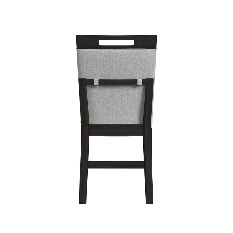Transcend Side Chair with Light Grey Fabric in Charcoal (2 Per Carton)