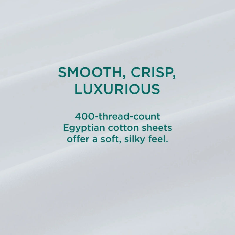TEMPUR Luxe Egyptian Cotton Pillowcase Set White