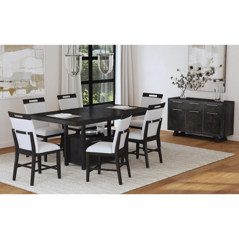 Transcend Dining Set in Charcoal