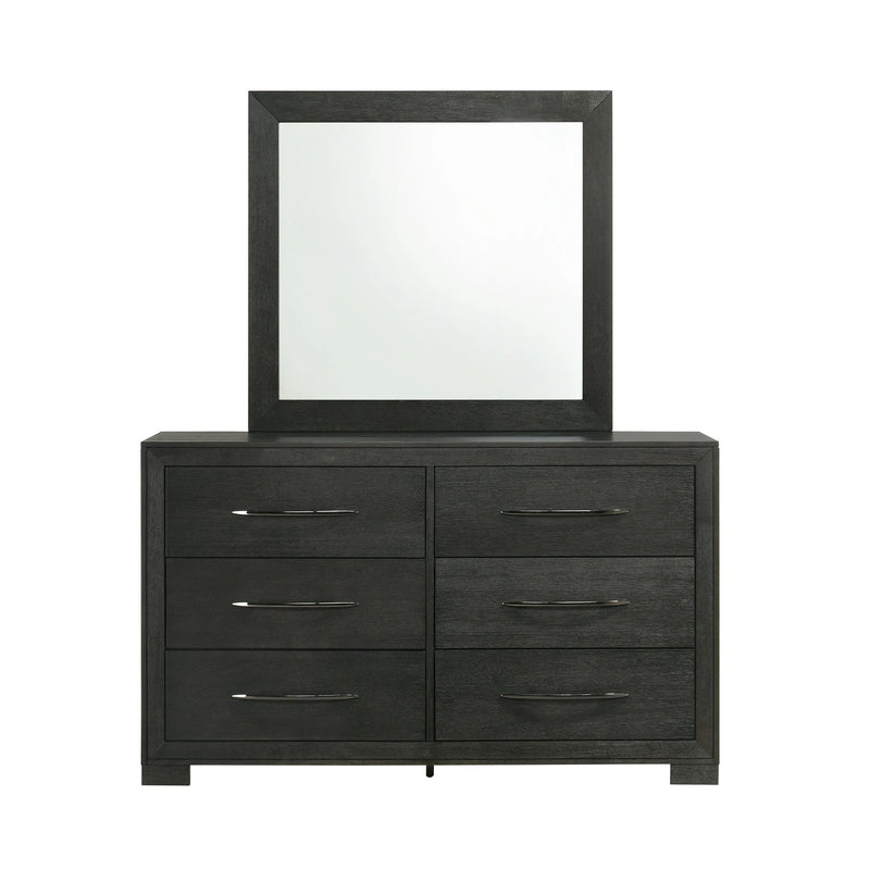 Allan Dresser & Mirror Set in Black