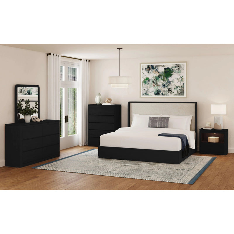 Rosalie Nightstand with USB & LED