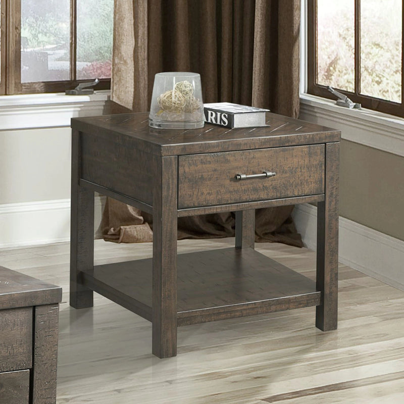 Jax End Table in Cherry