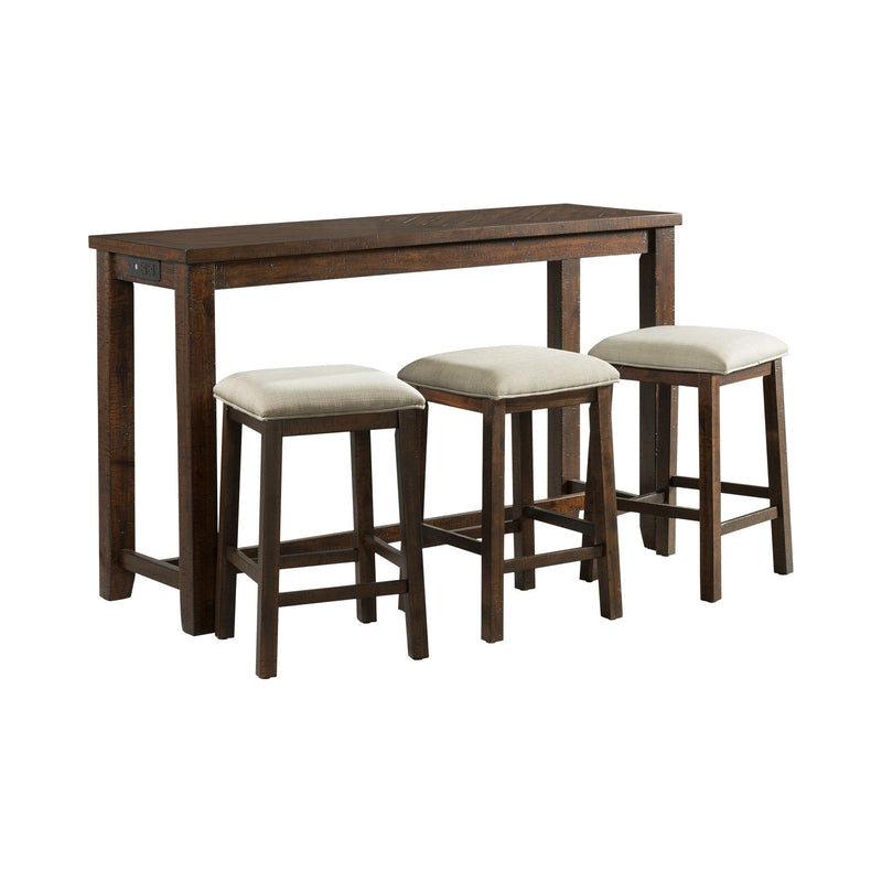 Jax Bar Table Single Pack (Table + Three Stools) in Cherry