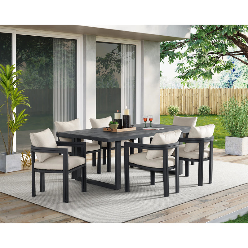 Playa Dining Set in Dark Grey
