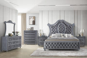 Crown Mark Furniture Voltare King Bed in Dark Grey image