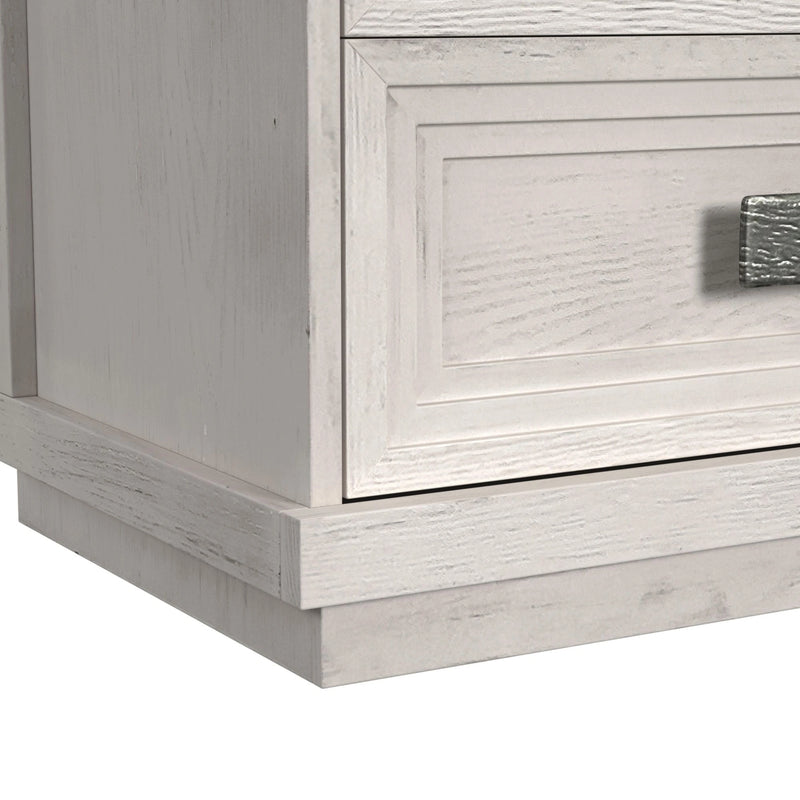 Avalanche Storage Bedroom Set in Antique White