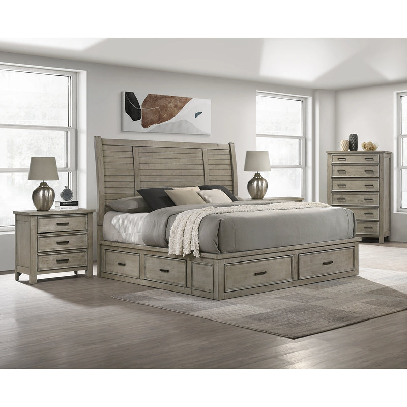 Sullivan Storage Bedroom Set with 2 Nightstands